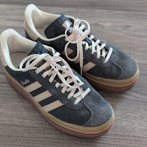 Adidas gazelle bold grey magic beige gum